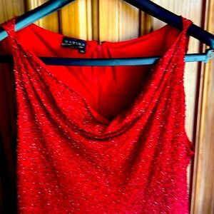 Marina Bresler beaded silk top size 2x